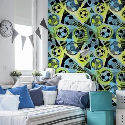Papier Peint Intissé Pour Chambre D'Enfant GARCON Football Sport