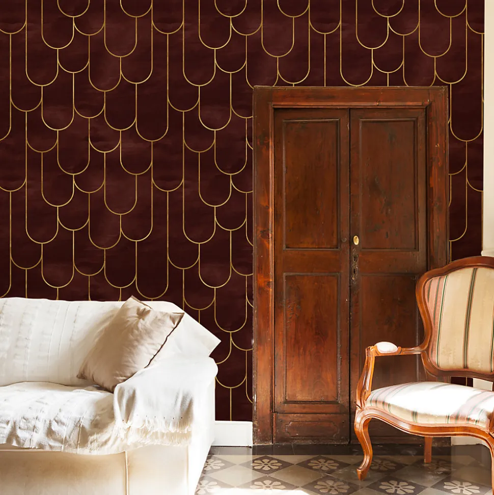 Papier Peint Intissé Pour Salon MOTIFS Style Art Déco
