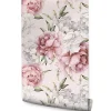 Papier Peint Intissé Pour Salon PIVOINES Nature Fleurs
