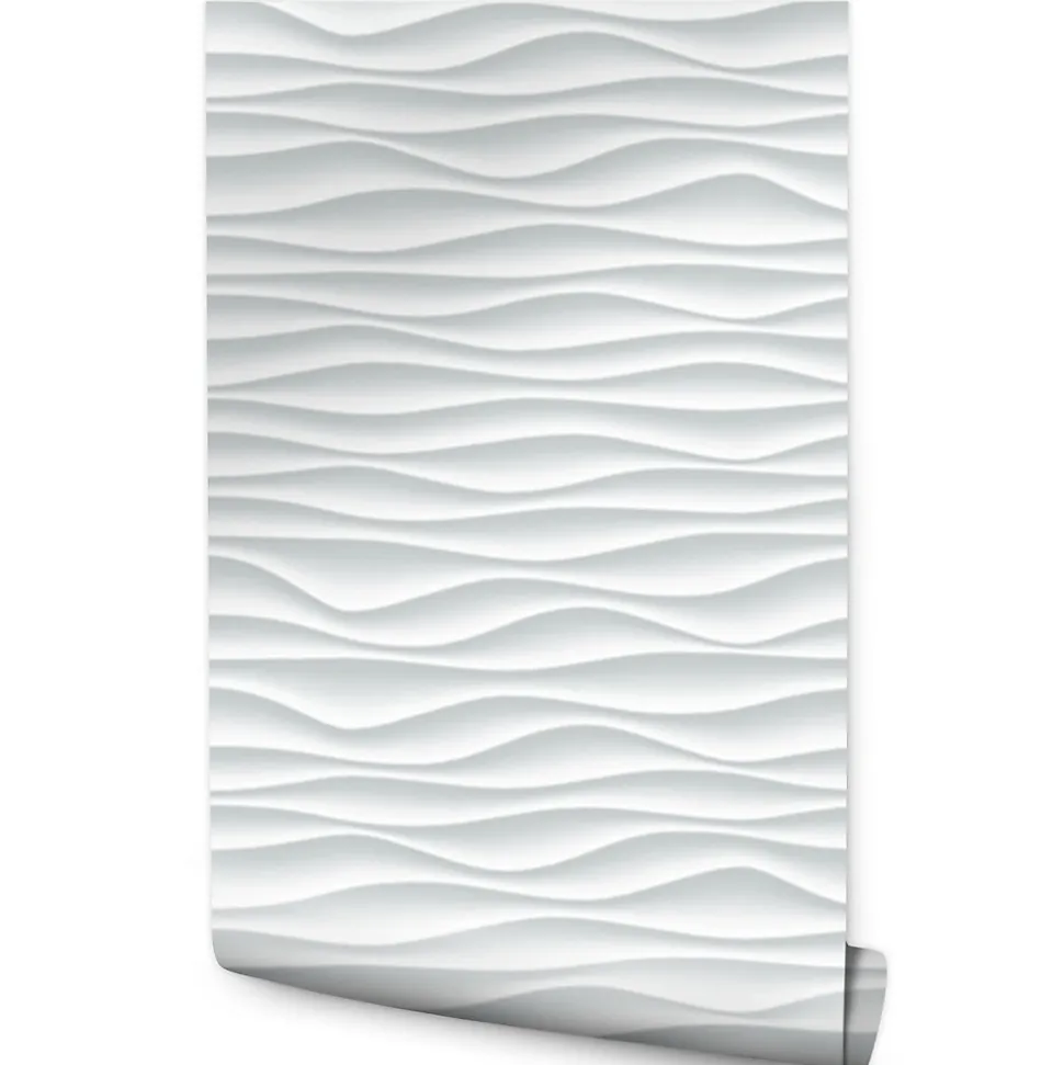 Papier Peint Intissé Pour La Chambre MOTIF Géométrie Effet 3D