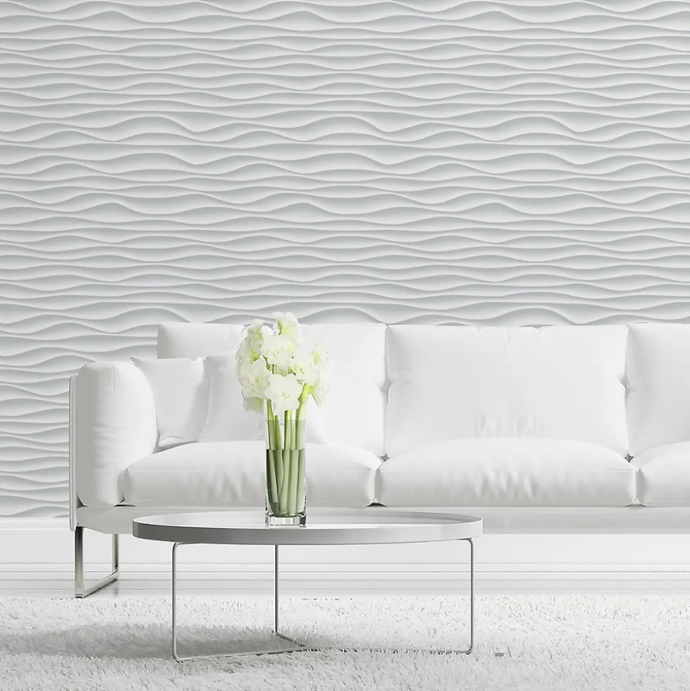 Papier Peint Intissé Pour La Chambre MOTIF Géométrie Effet 3D