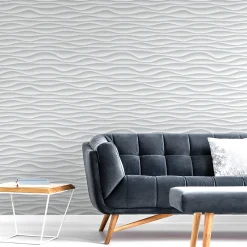 Papier Peint Intissé Pour La Chambre MOTIF Géométrie Effet 3D