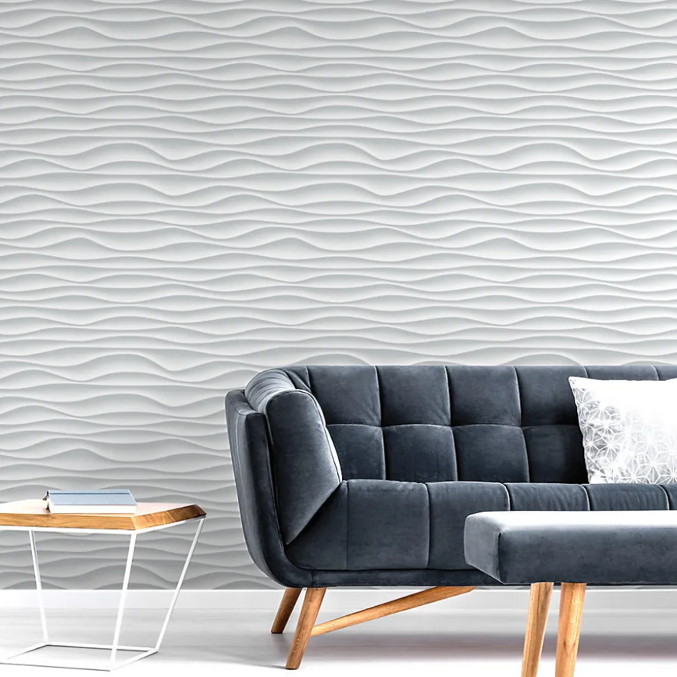 Papier Peint Intissé Pour La Chambre MOTIF Géométrie Effet 3D