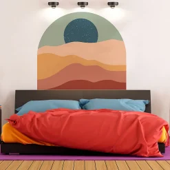 Papier peint intissé pré-encollé fresques géantes - DUNE ET ÉTOILES - 90x90cm