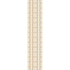 Papier peint intissé pré-encollé - SCANDINAVE ART DÉCO LOSANGES BLANC ET DORÉ - 1 rouleau de 300x60cm
