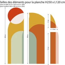 Papier peint intissé pré-encollé fresques géantes - ARCHES DU CRÉPUSCULE - 125x60cm