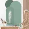 Papier peint intissé pré-encollé fresques géantes - ARCHES ET PLUME DE LA JUNGLE - 100x60cm