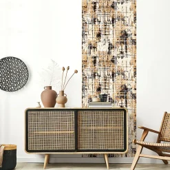 Papier peint intissé pré-encollé - SCANDINAVE ABSTRAIT TONS AUTOMNE - 1 rouleau de 300x60cm