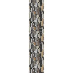 Papier peint intissé pré-encollé - DESIGN RETRO BRUN NOIR - 1 rouleau de 300x60cm