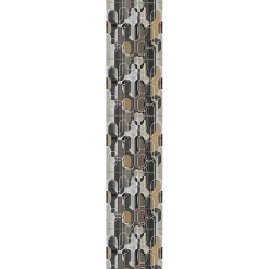 Papier peint intissé pré-encollé - DESIGN RETRO BRUN NOIR - 1 rouleau de 300x60cm