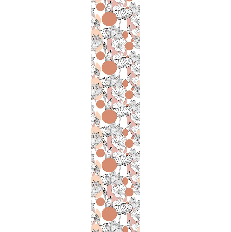 Papier peint intissé pré-encollé - ABSTRAIT PLANTE DE LOTUS - 1 rouleau de 300x60cm