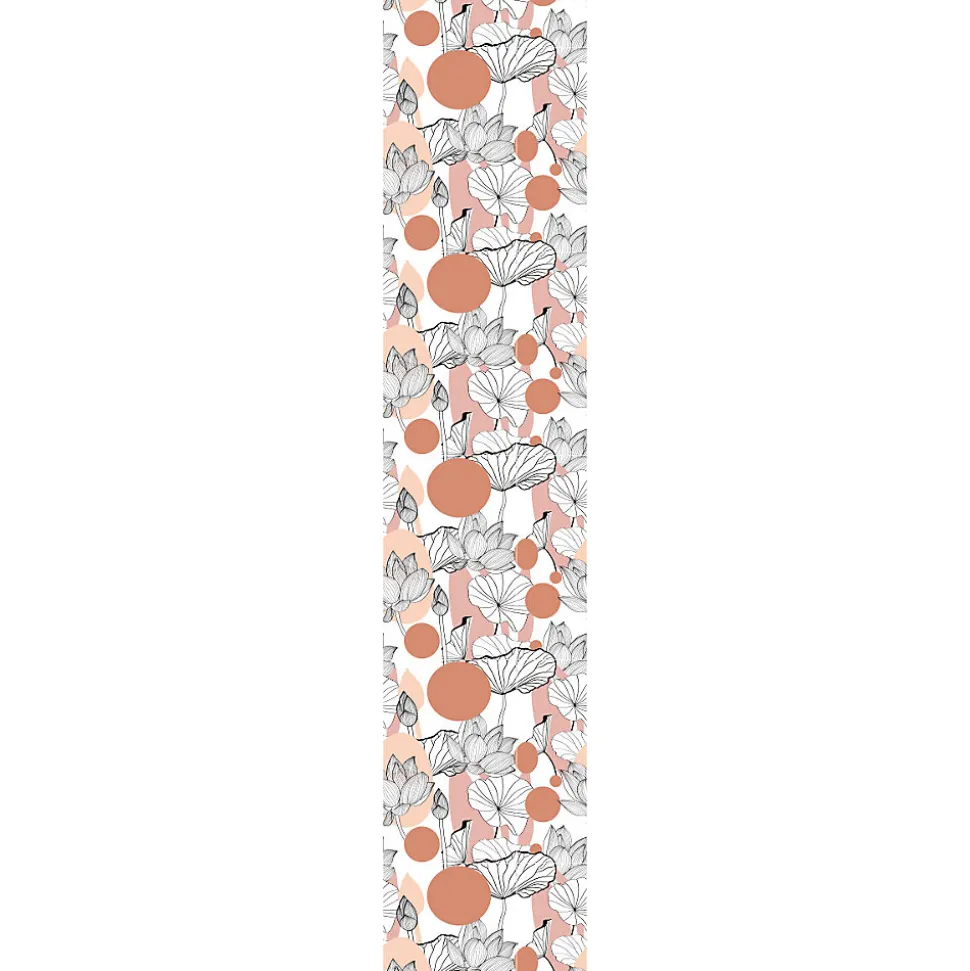 Papier peint intissé pré-encollé - ABSTRAIT PLANTE DE LOTUS - 1 rouleau de 300x60cm