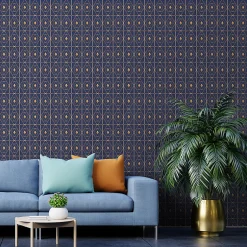 Papier peint intissé pré-encollé - SCANDINAVE SAPPHIRE - 1 rouleau de 300x60cm