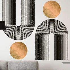 Papier peint intissé pré-encollé fresques géantes - ARCHES ABSTRAITES AZTEC - 80x60cm