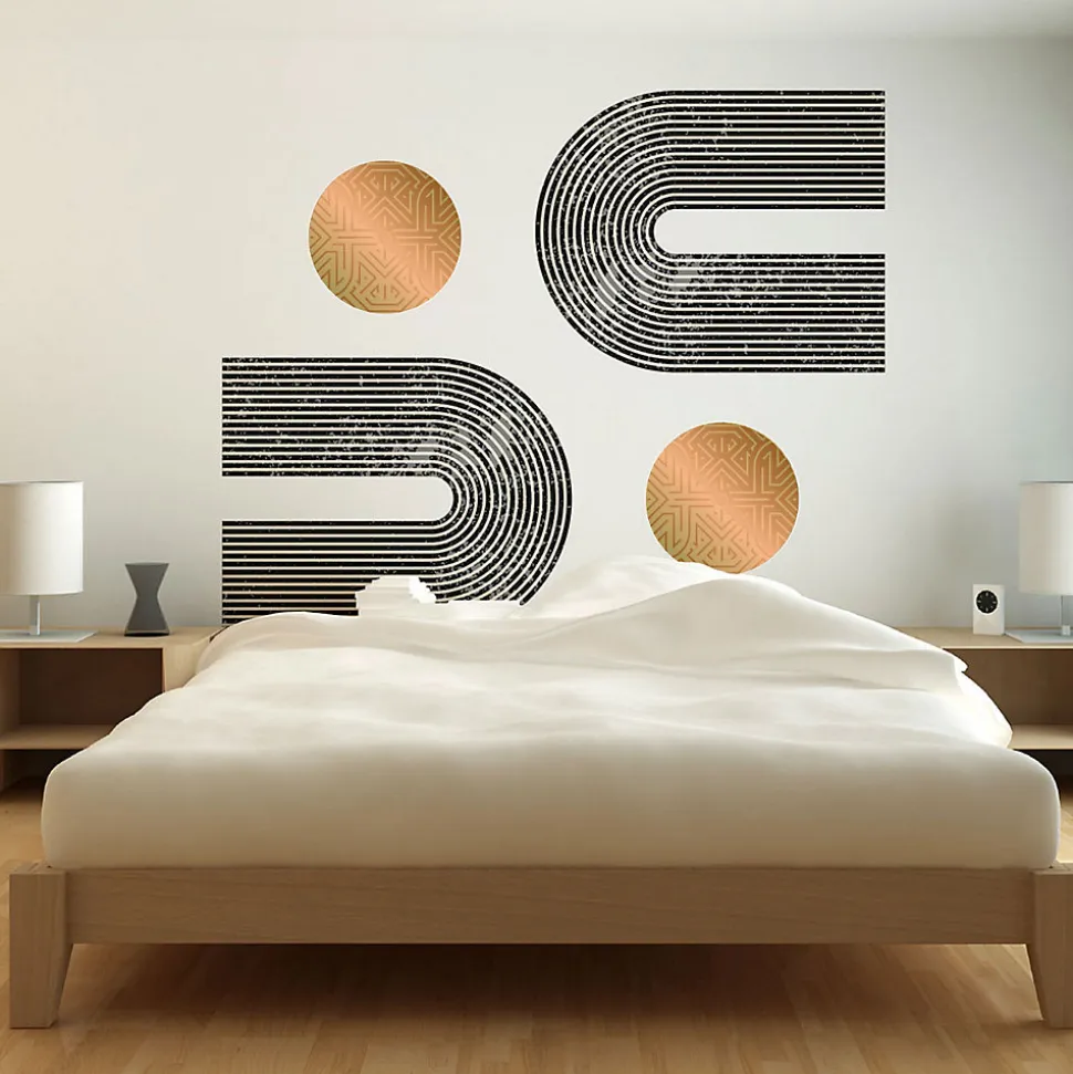 Papier peint intissé pré-encollé fresques géantes - ARCHES ABSTRAITES AZTEC - 80x60cm