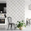 Papier peint intissé pré-encollé - DESIGN SCANDINAVE CLAIR VINTAGE - 1 rouleau de 300x60cm