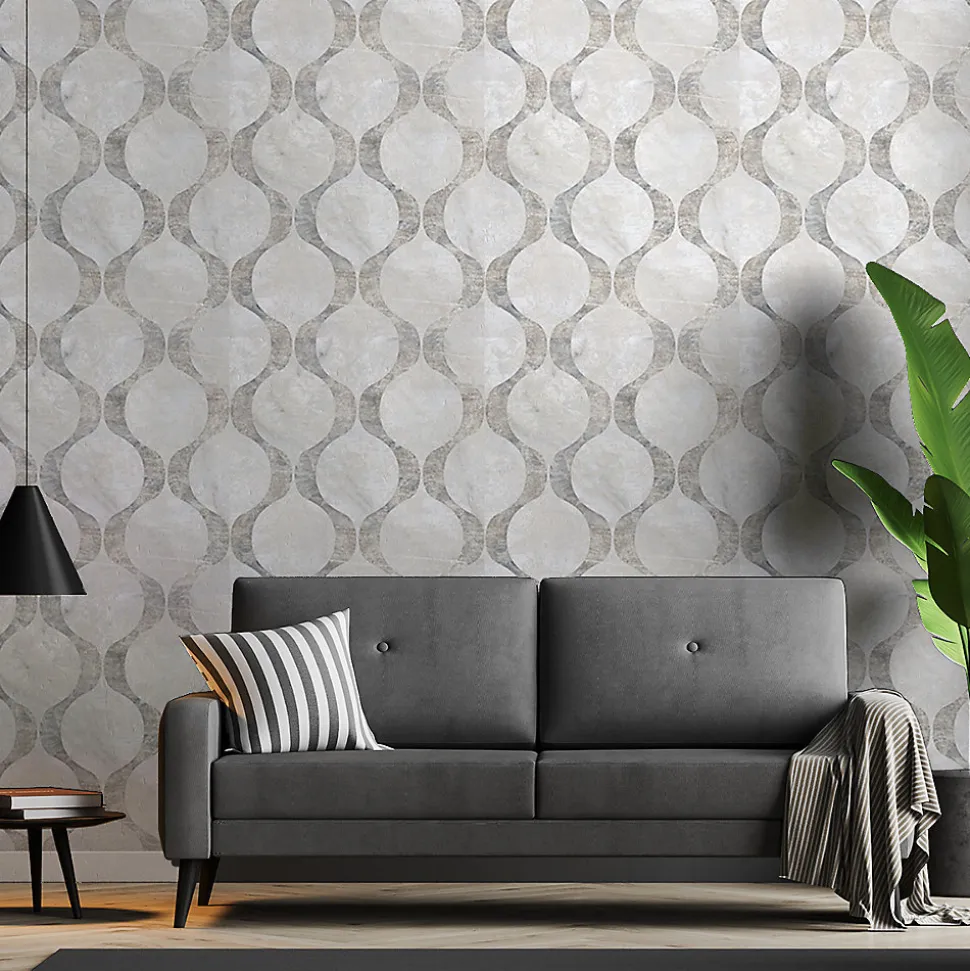 Papier peint intissé pré-encollé - DESIGN SCANDINAVE CLAIR VINTAGE - 1 rouleau de 300x60cm