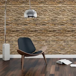 Papier peint intissé pré-encollé - PAREMENT DE BRIQUES - 1 rouleau de 300x60cm