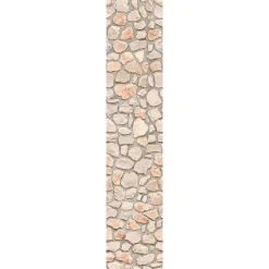 Papier peint intissé pré-encollé - MUR DE PIERRE CLAIRE - 1 rouleau de 300x60cm
