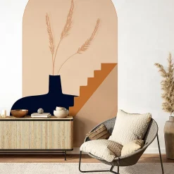 Papier peint intissé pré-encollé fresques géantes - ARCHE VASE GÉANT - 150x90cm