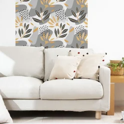 Papier peint intissé pré-encollé - DESIGN SCANDINAVE NUANCES DE GRIS - 1 rouleau de 300x60cm