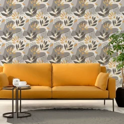 Papier peint intissé pré-encollé - DESIGN SCANDINAVE NUANCES DE GRIS - 1 rouleau de 300x60cm