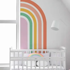Papier peint intissé pré-encollé fresques géantes - DEMI ARCHE ARC-EN-CIEL - 90x30cm