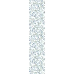 Papier peint intissé pré-encollé - FLEURS DE JASMIN BLEU - 1 rouleau de 300x60cm