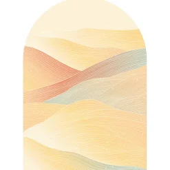 Papier peint intissé pré-encollé fresques géantes - ARCHE COUCHER DE SOLEIL DÉSERTIQUE - 170x120cm
