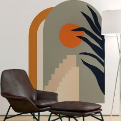 Papier peint intissé pré-encollé fresques géantes - ARCHE DÉSERTIQUE - 127x90cm