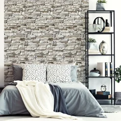 Papier peint intissé pré-encollé - PAREMENT DE PIERRES - 1 rouleau de 300x60cm