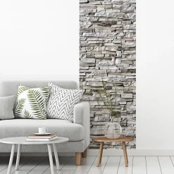 Papier peint intissé pré-encollé - PAREMENT DE PIERRES - 1 rouleau de 300x60cm