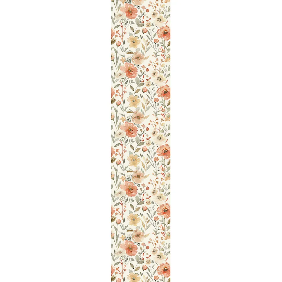 Papier peint intissé pré-encollé - FLEURS VINTAGE COQUELICOTS - 1 rouleau de 300x60cm