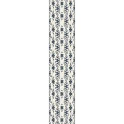 Papier peint intissé pré-encollé - LOSANGES RÉTRO ABSTRAITS BLEU FONCÉ - 1 rouleau de 300x60cm
