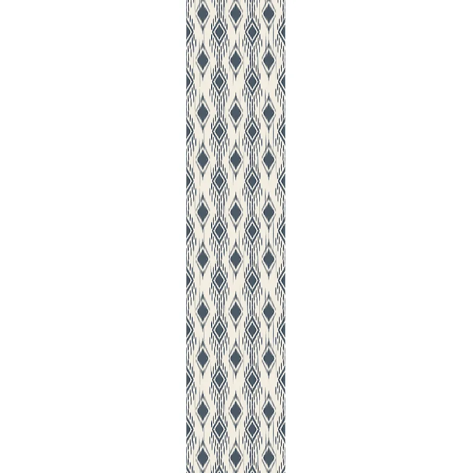 Papier peint intissé pré-encollé - LOSANGES RÉTRO ABSTRAITS BLEU FONCÉ - 1 rouleau de 300x60cm