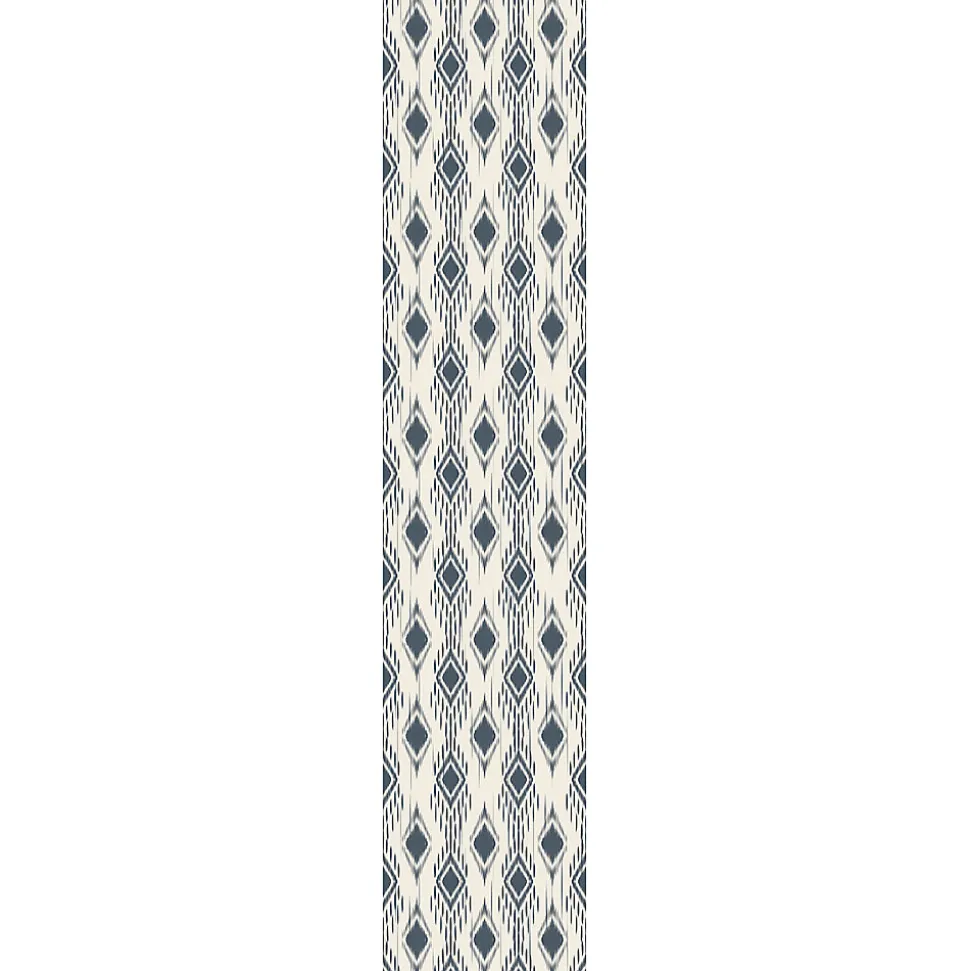 Papier peint intissé pré-encollé - LOSANGES RÉTRO ABSTRAITS BLEU FONCÉ - 1 rouleau de 300x60cm