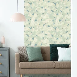 Papier peint intissé pré-encollé - SCANDINAVE FEUILLES DES ARBRES - 1 rouleau de 300x60cm