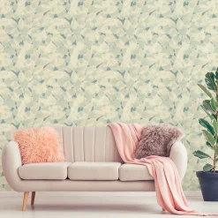 Papier peint intissé pré-encollé - SCANDINAVE FEUILLES DES ARBRES - 1 rouleau de 300x60cm