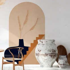Papier peint intissé pré-encollé fresques géantes - ARCHE VASE GÉANT - 200x120cm