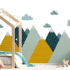 Papier peint intissé pré-encollé fresques géantes - MONTAGNES SCANDINAVES ZISKA - 80x120cm