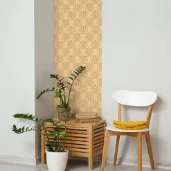 Papier peint intissé pré-encollé - SCANDINAVE ART DÉCO BEIGE ARCHES - 1 rouleau de 300x60cm