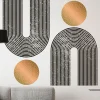 Papier peint intissé pré-encollé fresques géantes - ARCHES ABSTRAITES AZTEC - 120x90cm