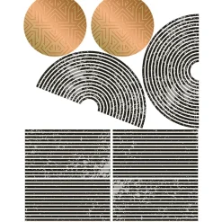Papier peint intissé pré-encollé fresques géantes - ARCHES ABSTRAITES AZTEC - 120x90cm
