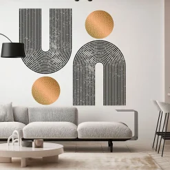 Papier peint intissé pré-encollé fresques géantes - ARCHES ABSTRAITES AZTEC - 120x90cm