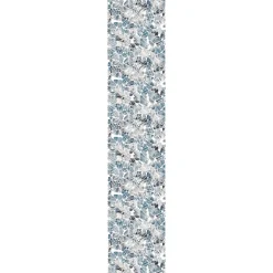 Papier peint intissé pré-encollé - SCANDINAVE PIERRE BLEUE ET GRISE - 1 rouleau de 300x60cm