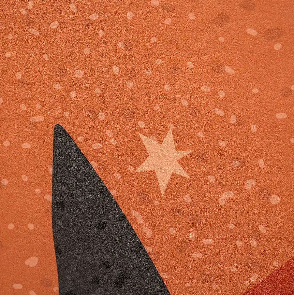 Papier peint intissé pré-encollé fresques géantes - NUIT DÉSERTIQUE ABSTRAITE RONDE - 120x120cm