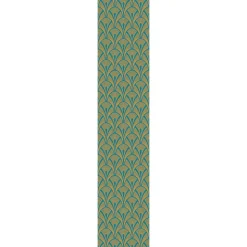 Papier peint intissé pré-encollé - SCANDINAVE ART DÉCO BLEU CANARD - 1 rouleau de 300x60cm