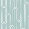 Papier peint intissé Ups N downs imprimé design graphique gris bleu L.1000 x l.52cm Envy