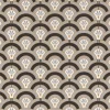 Papier peint Melody vinyle intissé arches art déco gris, noir et or