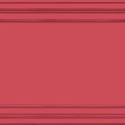 Papier peint panoramique, rouge framboise, effet garantit trompe l'oeil, boiseries soubassement, 75 cm X 200 cm